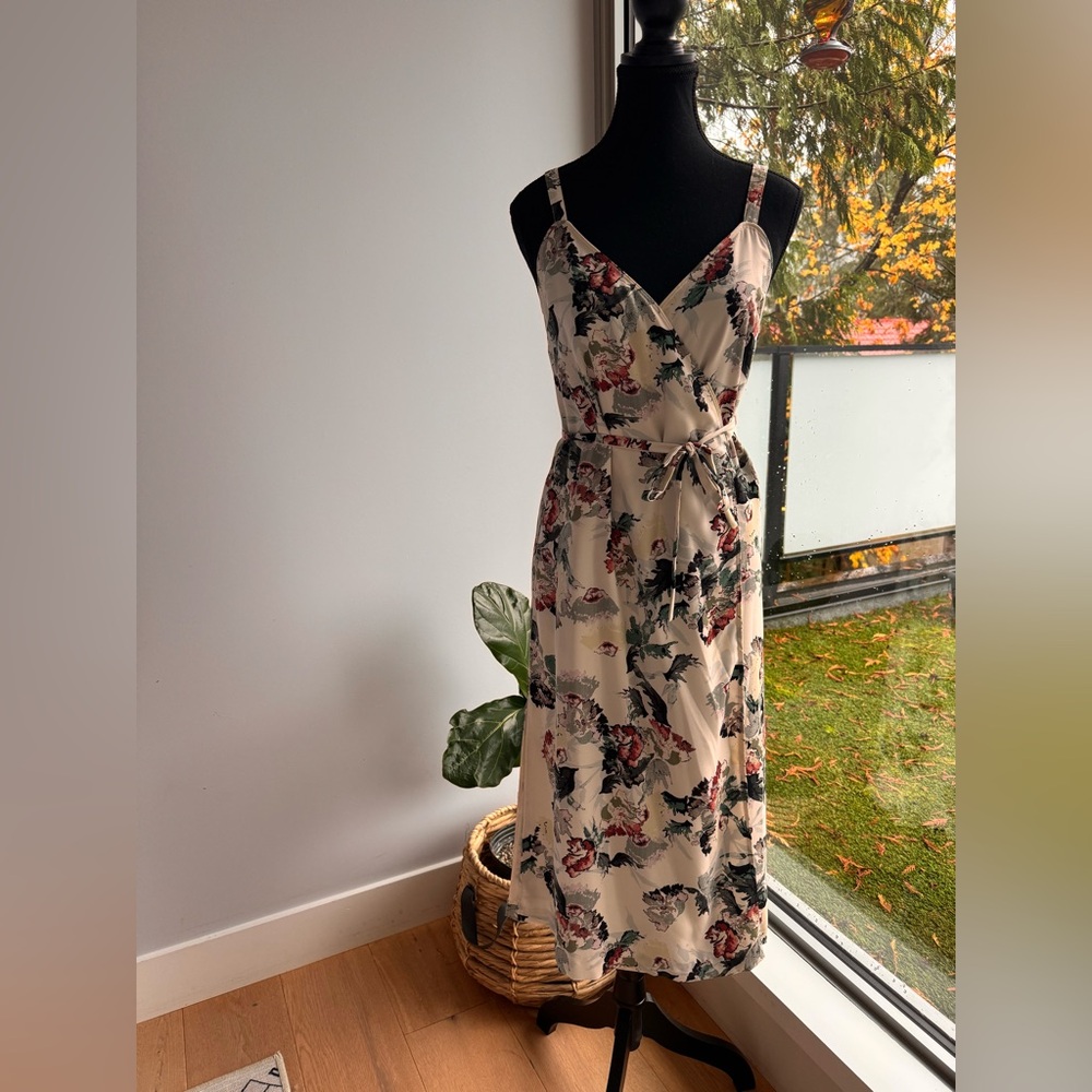 Wilfred Cream Floral Maxi wrap dress Dress